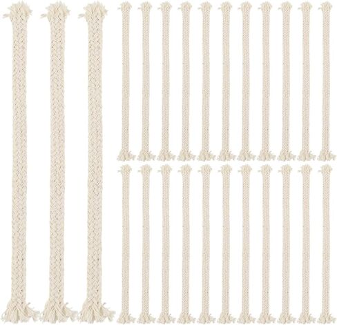 25 PCS 1/4" Oil Lamp Wicks Round Cotton Kerosene Oil Lamp Long Wicks Burner Lamp Wicks Replacement for Oil Lamp Candle Lamp Burner Kerosene Lantern in Saudi Arabia