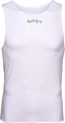 SockGuy, Prolite Sleeveless Base Layer Top, White - Large in Kuwait