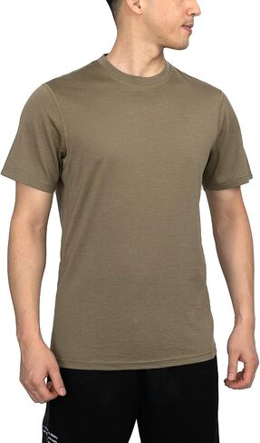 SHEEP RUN 100% Merino Wool T Shirt Men's Lightweight Wicking Breathable Base Layer Undershirt in Kuwait