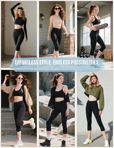 SUNCLOVE High Waisted Leggings for Women Tummy Control Buttery Soft Yoga Pants Womens Gym Workout Running Leggings in Kuwait