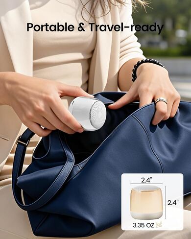 Glocusent Nano-Glow Portable Sound Machine, 35 Soothing Sounds & Night Light for Kids Adults, White Noise Sound Machine with Bluetooth, Timer, Memory, Ideal Travel Companion & Nursery Must-Have in Kuwait