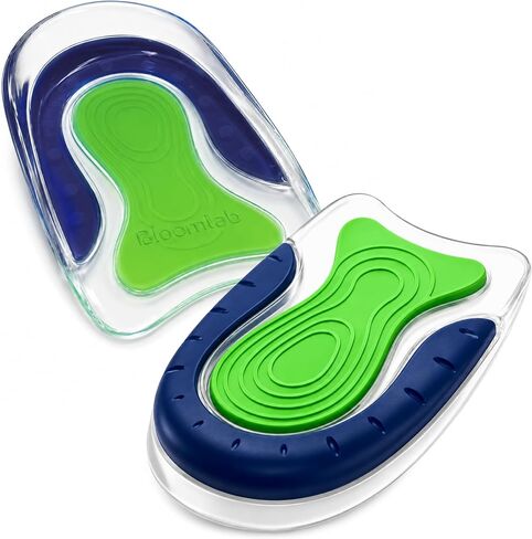 BloomLab Kids Gel Heel Cups, Shock-Absorbing Non-Slip Heel Cushions for Cleats, Sneakers & School Shoes, Low-Profile Gel Heel Inserts, 1 Pair (2 Heel Cups) in Saudi Arabia