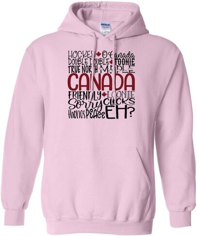 TeesAndTankYou Canada Collage Hoodie Sweatshirt Unisex in Kuwait