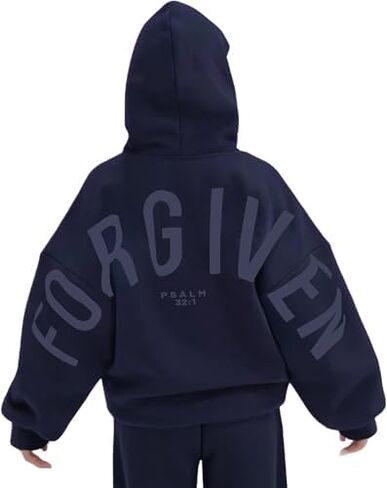 Unisex Y2K Vintage Slogan Oversized Hoodie Retro 2000s Streetwear Casual Edgy Pullover for Daily Outfits in Kuwait
