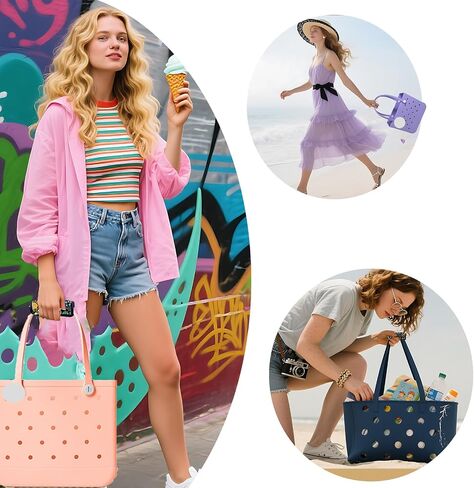 Strap Wrap For Bogg Bag,Shoulder Straps For Bogg Bag Accessories Travel Handle Buttons Handle Wrap Cover For Handing Bags Accessories For Women (Flower) in Kuwait