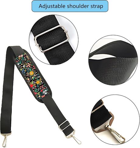 Strap Wrap For Bogg Bag,Shoulder Straps For Bogg Bag Accessories Travel Handle Buttons Handle Wrap Cover For Handing Bags Accessories For Women (Flower) in Kuwait