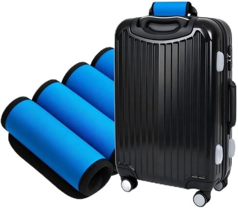 5 PCS Soft Neoprene Luggage Handle Grip Covers, Elastic Anti-Slip Luggage Suitcase Hand Grip Protector in Kuwait