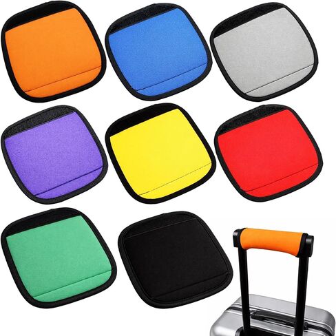 Suitcase Handle Wraps, Luggage Handle Wraps for Suitcase, 8-Pack Multi-Color Set with Comfortable Grip Design, Durable Material for Travel Protection and Easy Identification in Kuwait