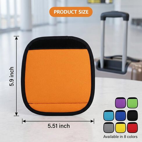 Suitcase Handle Wraps, Luggage Handle Wraps for Suitcase, 8-Pack Multi-Color Set with Comfortable Grip Design, Durable Material for Travel Protection and Easy Identification in Kuwait