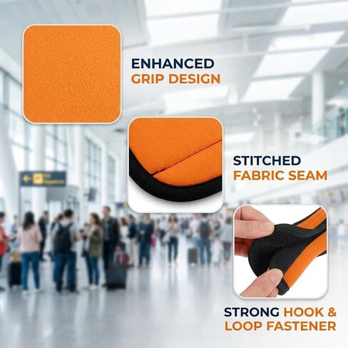 Suitcase Handle Wraps, Luggage Handle Wraps for Suitcase, 8-Pack Multi-Color Set with Comfortable Grip Design, Durable Material for Travel Protection and Easy Identification in Kuwait