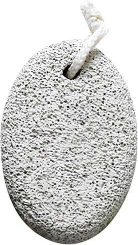 Natural Lava Pumice Stone 2-Pack, Black & White Volcanic Foot Scrubber - Professional Callus Remover for Dead Skin & Hard Skin on Feet and Heels, Pedicure Exfoliator Tool in Kuwait
