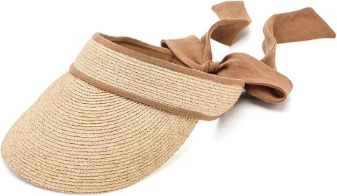 Lack of Color Unisex Linen Visor Natural One Size in Kuwait