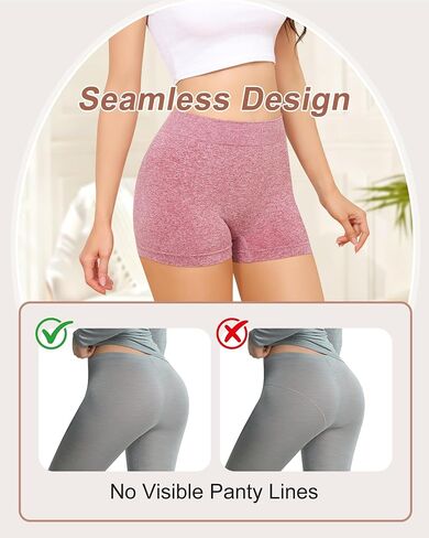 LEVAO High-waisted Seamless Boyshorts, Stretchy Boxer Briefs, No Show Underwear Lifting Design, Hip Hugging Panties in Kuwait