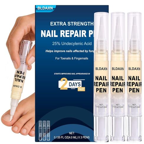 Toenail Fungus Treatment Extra Strength, Toe Nail Fungus Pen with 25% Undecylenic Acid for Toenails & Fingernails, Fungi Fungal Nail Repair Pen for Damaged Nails, Ingrown Nails & Discoloration, 3Pcs in Saudi Arabia
