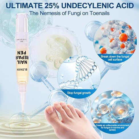 Toenail Fungus Treatment Extra Strength, Toe Nail Fungus Pen with 25% Undecylenic Acid for Toenails & Fingernails, Fungi Fungal Nail Repair Pen for Damaged Nails, Ingrown Nails & Discoloration, 3Pcs in Saudi Arabia