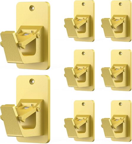 No Drill Curtain Rod Brackets, Universal Curtain Rod Holder, 2 Pack Self Adhesive Curtain Rod Bracket Heavy Duty 30 LB, Nail Free Curtain Rod Bracket for Bathroom, Bedroom, Livingroom, Kitchen, Black in Saudi Arabia