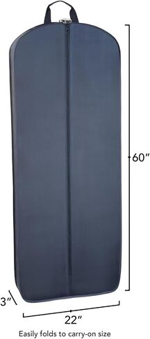 WallyBags 60" Premium Tri-Fold Garment Bag, White BRIDE Embroidery in Saudi Arabia