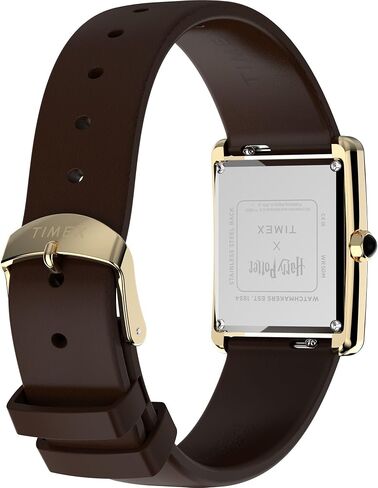 Timex Women's Harry Potter x Hailey Hogwarts 24mm Watch - Brown Two- Piece Quick Release Champagne Dial Gold-Tone Case in Kuwait