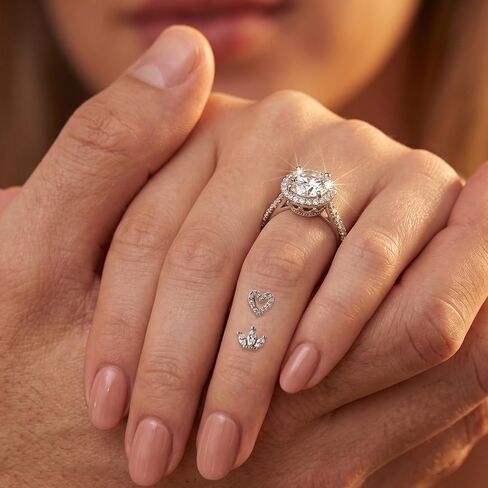2Pcs 14G Cubic Zirconia Dermal Anchor Tops and Base 316L Surgical Steel Heart-Shaped and Crown-Shaped Dainty Crystal Microdermals Body Piercings Studs Body Piercings Jewelry Gift for Women Men in Kuwait