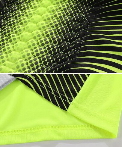 Hiheart Boys Padded Goalie Soccer Jersey and Pants Long Sleeve Goalkeeper Uniform Kit for Kids and Youth in Saudi Arabia