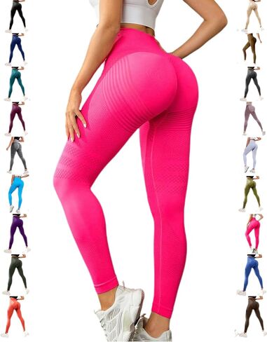 Vitaliaina Leggings 3D Compression Leggings for Women, Butt Lifting Seamless Workout Leggings, Breathable Stretch Activewear in Kuwait
