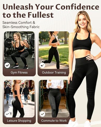 Leggings, 3D Compression Leggings for Women, High Waisted and Hip Lifting Yoga Elastic Quick Drying Pants in Kuwait