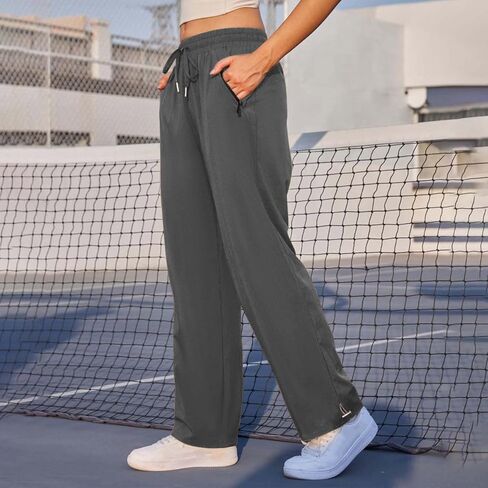 Womens Sweatpants Wide Leg Casual Loose Lounge Pants 2025 Baggy Fall Drawstring Athletic Sweat Pant with Pockets in Kuwait