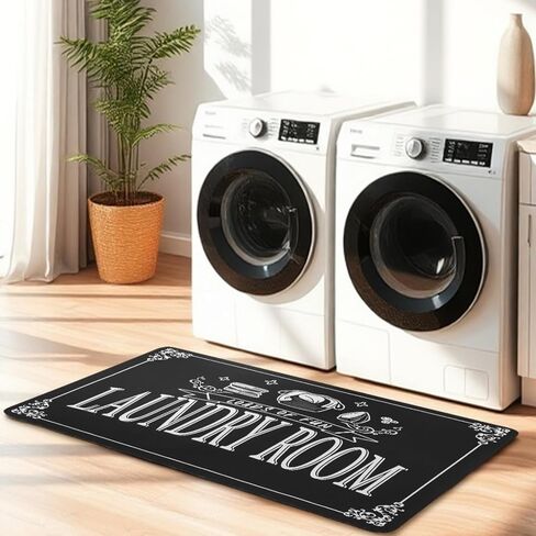 Laundry Room Rug Runner, 20'' x 50'' Non-Slip Quick Drying Comfort Floor Mat for Home Washer and Dryer, Kitchen, Bathroom Entryway in Saudi Arabia