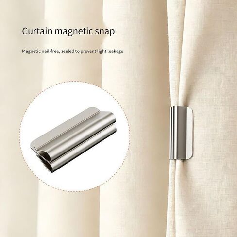 New Cross-Border Magnetic Curtain Blackout Buckle Magnetic Curtain Closure Buckle Nail Free and Seam Free Home 10 Pieces in Saudi Arabia