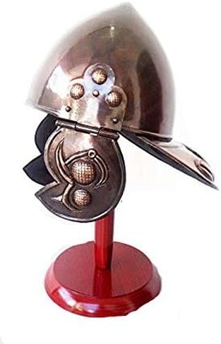 THORINSTRUMENTS القرون الوسطى فايكنغ نورمان درع يمكن ارتداؤها خوذة قبعة LARP طبق الاصل خمر زي ريفي خمر ديكور المنزل الهدايا in Kuwait