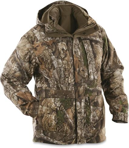 Guide Gear Steadfast 4-in-1 Hunting Jacket Parka, Waterproof Insulated Cold-Weather Thinsulate Coat in Kuwait