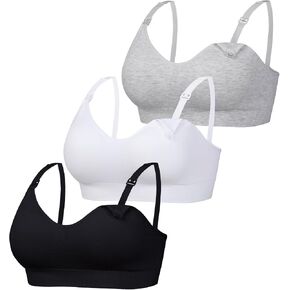 Seamless Nursing Bra for Women 3 Packs Wireless Maternity Bra Soft Stretchy Pregnancy Sleep Bralette in Saudi Arabia