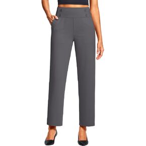 ISEEGZ 29" Women's Dressy Work Pants High Waist Pull on Wide Leg Slacks Trousers for Women Business Casual Trendy in Saudi Arabia