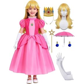 Light Blue Princess Costume for Girls Kids Dress with Accessories Celestial Outfit for Birthday Halloween Dress Up in Saudi Arabia