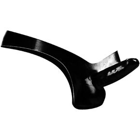 EXLATEX Men's Black Latex Rubber G-String Underwear with Cock and Ball Sheath in Kuwait