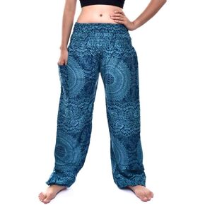 Bohotusk Kids Bohemian Harem Pants Smocked Elasticated Waist Hippy Boho Style - Childrens Hippie Festival Trousers in Saudi Arabia