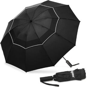 42/46/54/62 Inch Large Golf Umbrellas for Rain Compact Travel Inverted Windproof Double Canopy 10 Ribs Automatic Open/Close in Saudi Arabia