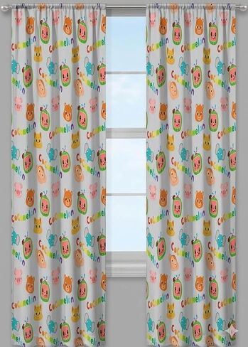 Star Wars The Mandalorian Grogu Window Curtain Panels 42 x 63 Inches, Kids Bedroom Drapes, Polyester Rod Pocket Curtains, Set of 2 in Saudi Arabia