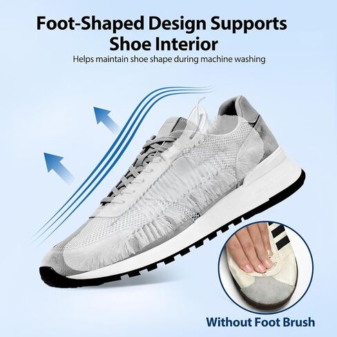 Shoe Washing Bag Cleaning Brush (2-Pack) – Interior Shoe Cleaner for Washing Machine Use, 360° Deep Clean Tool for Sneakers & Tennis Shoes in Kuwait