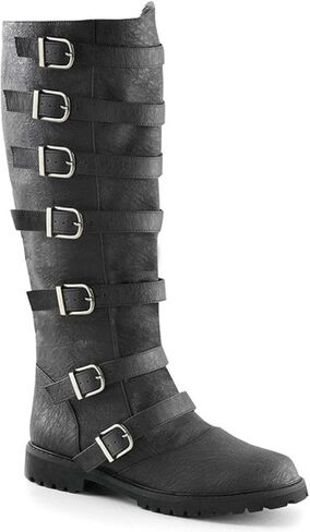Medieval Pirate Boots Western Cowboy Boots Men's Renaissance Boots,Steampunk Boots,Riding Costume PU Leather Boot Cosplay Shoes Accessories in Kuwait