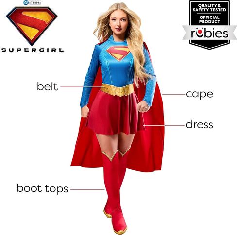 Rubies at Party City Supergirl 2026: Supergirl Costume Dress for Adults in Saudi Arabia