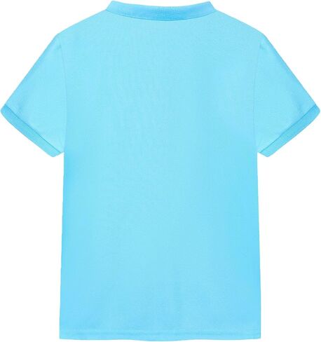 Boys Polo Shirts Summer Pique Short Sleeve Button Down Uniform for Kids Child Daily Wear in Kuwait