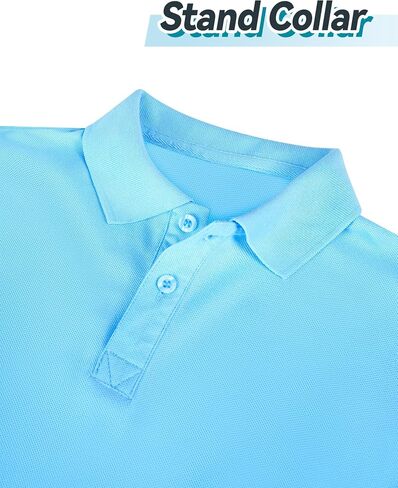 Boys Polo Shirts Summer Pique Short Sleeve Button Down Uniform for Kids Child Daily Wear in Kuwait