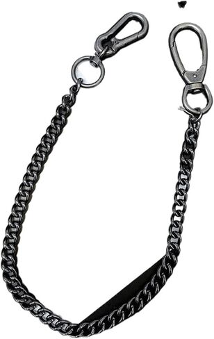 Silver Black Trousers Chain for Men Jeans Belt Chain for Pants Cool Metal Rock Hip Hop Summer 3cm Width in Kuwait