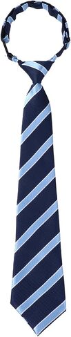 Ties for Boys Kids, Stripe Ties for Boys, Pre-Tied Adjustable Clip on Neckties for School Uniforms Graduation Wedding Parties Cosplay Casual (Blue＆Black) in Kuwait