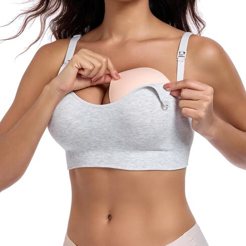 Seamless Nursing Bra for Women 3 Packs Wireless Maternity Bra Soft Stretchy Pregnancy Sleep Bralette in Saudi Arabia