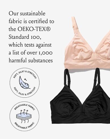 Bodily - The Effortless Bra for Pregnancy, Postpartum & Nursing, Soft, Seamless, Stretchy & Wireless Pull-Down Breastfeeding Maternity Bra, 24/7 Wear (Small, Clay) in Saudi Arabia