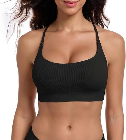 Women’s Nursing Bra Seamless Wireless Crisscross Back Maternity Bra 3Packs Sleep Pregnancy Postpartum in Saudi Arabia