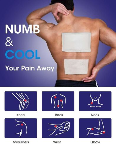 Newly Upgraded Lidocaine Patches, 16 Count Maximum Strength Pain Relief Patches (12 Non-Woven + 4 PU Film), 4% Lidocaine & 3% Menthol for Fast, Targeted Relief of Back, Joint & Muscle Pain in Saudi Arabia