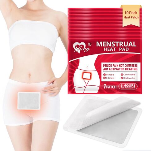 Heating Patches for Period Cramps, Menstrual Heat Therapy Patches, Adhesive Heat Patches- 6 Pack Hot Compress Warm Wrap, Mother's Gifts in Kuwait